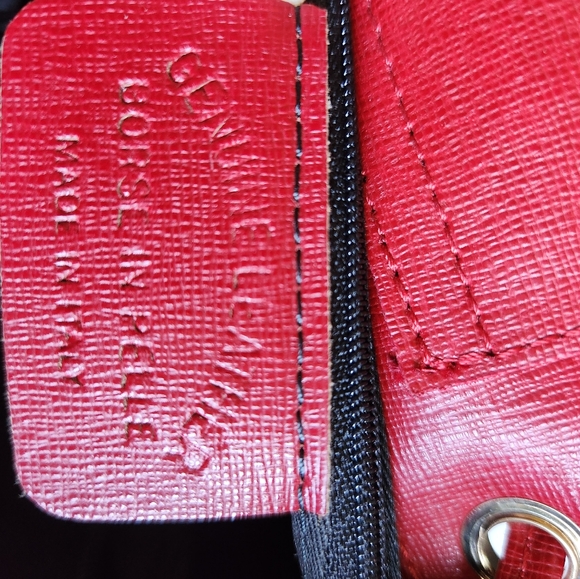 Borse in Pelle NWOT Bucket Bag Purse Red - Picture 9 of 12